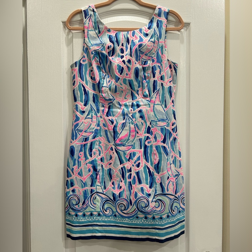 Lilly Pulitzer Mila Stretch Shift Nauti Anchor